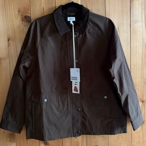 NWT Bridge & Burn Ponderosa Olive waxed cotton Millerain Jacket